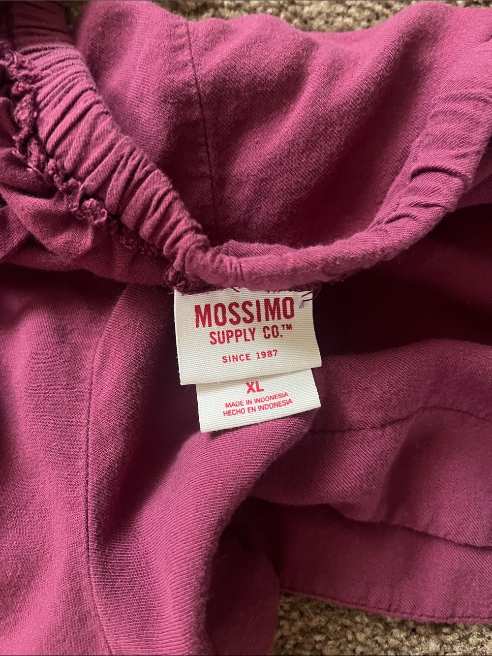 Mossimo Supply Co. Magenta Elastic Waist Shorts - Picture 2 of 2